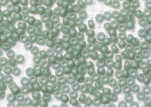 Бисер Япония MIYUKI Seed Beads 15/0 100г 2028 морская пена непрозрачный блестящий матовый — фото 2