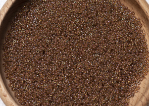Бисер Япония MIYUKI Seed Beads 15/0 100г 0379 светло-топаз блестящий лиловый линия внутри — фото 5
