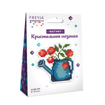 Кристальная ( алмазная) мозаика  " ФРЕЯ" ALVM- 039 магнит " Леечка" 8 х 8. 5 см — фото 2