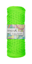 Пряжа ARACHNA " Cord Bright" 100% полиэфир 3 * 210 г ± 10 г 100 м №502 салатовый неон. Цена за упаковку 3 шт — фото 3