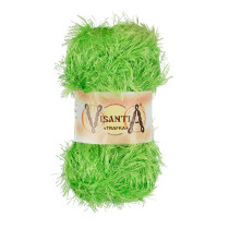 Пряжа VISANTIA " TRAFKA" 100% полиэстер 5 * 100 г 150 м №0104 св. зеленый. Цена за упаковку 5 шт — фото 1