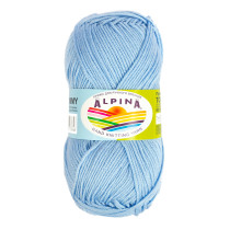 Пряжа ALPINA " TOMMY" 100% микнес 10 * 50г 130 м №025 св. голубой. Цена за упаковку 10 шт — фото 1