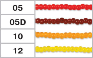 Бисер Япония "TOHO" 10/0 круглый 2.4 мм 5 г №0005 св. красный — фото 3