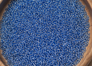 Бисер Япония MIYUKI Seed Beads 15/0 100г 0019 сапфир серебряная линия внутри — фото 5