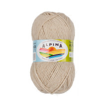 Пряжа ALPINA " ALPACA GRANDE" 65% альпака, 35% мериносовая шерсть 4 * 50г 118 м 03 серо- бежевый меланж. Цена за упаковку 4 шт — фото 1
