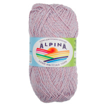 Пряжа ALPINA " SHEBBY" 100% хлопок 10 * 50г 150 м №05 сиреневый- розовый. Цена за упаковку 10 шт — фото 1