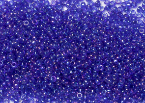 Бисер Япония MIYUKI Seed Beads 15/0 5г 0177 кобальт прозрачный радужный — фото 2