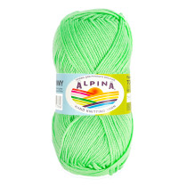 Пряжа ALPINA " TOMMY" 100% микнес 10 * 50г 130 м №035 яр. салатовый. Цена за упаковку 10 шт — фото 1