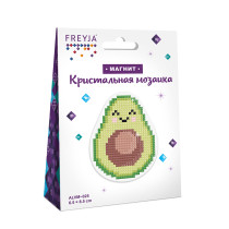 Кристальная ( алмазная) мозаика  " ФРЕЯ" ALVM- 025 магнит " Авокадо" 6. 5 х 8. 5 см — фото 2