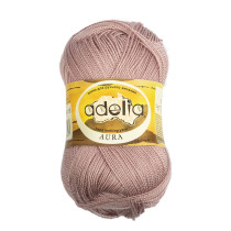 Пряжа ADELIA " AURA" 100% акрил 10 * 50г 250 м №013 античная роза. Цена за упаковку 10 шт — фото 1