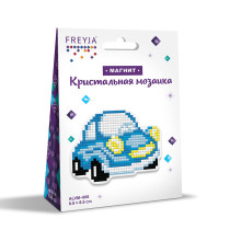 Кристальная ( алмазная) мозаика  " ФРЕЯ" ALVM- 006 магнит " Машинка" 8. 5 х 6, 5 см — фото 2