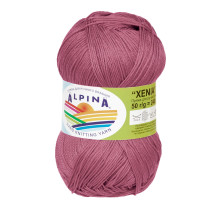 Пряжа ALPINA " XENIA" 100% мерсеризованный хлопок 10 * 50г 240 м №316 св. сиреневый. Цена за упаковку 10 шт — фото 1