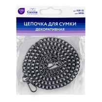 " Gamma" FER- 32 Цепочка для сумки 120 x 0. 8 см 1 шт. №06 под черный никель — фото 2