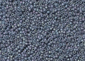 Бисер Япония MIYUKI Seed Beads 15/0 5г 2030 стальной синий блестящий матовый металлизированный — фото 2