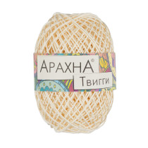 Пряжа ARACHNA " Twiggy" 100% целлюлоза 5 * 50г ± 5 г 80 м №01 молочный. Цена за упаковку 5 шт — фото 1