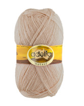 Пряжа ADELIA " NATALI" 100% акрил 10 * 50г 300 м №17 т. бежевый. Цена за упаковку 10 шт — фото 1