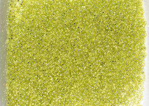 Бисер Япония MIYUKI Seed Beads 15/0 5г 0014 шартрез серебряная линия внутри — фото 4