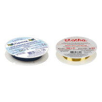 " Zlatka" / " Gamma" Проволока для бисера DG- 2 d 0. 2 мм 10 м №03 под св. медь — фото 2