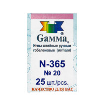 Иглы для шитья ручные " Gamma" N- 365 гобеленовые №20 25 шт. в конверте острые — фото 1