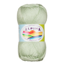 Пряжа ALPINA " ORGANICA" 80% хлопок, 20% лён 10 * 50г 170 м №07 св. серо- зеленый. Цена за упаковку 10 шт — фото 2