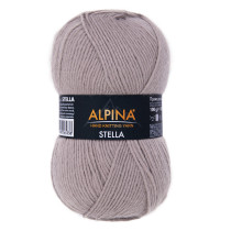 Пряжа ALPINA " STELLA" 50% альпака, 45% мериносовая шерсть, 5% металлизированный полиамид с люрексом 100 г 250 м №88 св. сиреневый. Цена за упаковку 3 шт — фото 2