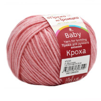 Пряжа из Троицка " Кроха" 80% акрил, 20% шерсть 10 * 50г 135 м №021 брусника. Цена за упаковку 10 шт — фото 1
