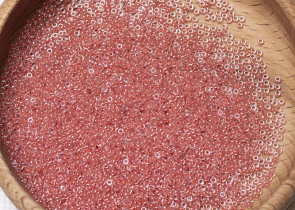 Бисер Япония MIYUKI Seed Beads 15/0 100г 0214 кристалл лосось линия внутри — фото 5