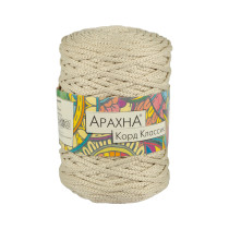 Пряжа ARACHNA " Cord Classic" 100% полиэфир 3 * 200 г ± 10 г 100 м №03 суровый. Цена за упаковку 3 шт — фото 1