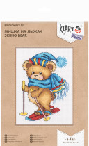 " Klart" набор для вышивания 8- 435 " Мишка на лыжах"  — фото 2