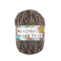 Пряжа ARACHNA " Fibra" 100% полиэфир 10 * 50г 200 м №06 коричневый меланж. Цена за упаковку 10 шт — фото 1