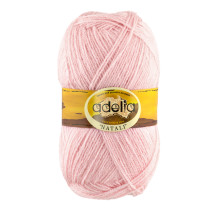 Пряжа ADELIA " NATALI" 100% акрил 10 * 50г 300 м №30 св. розовый. Цена за упаковку 10 шт — фото 1