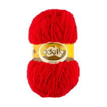 Пряжа ADELIA " SOFIA" 100% полиэстер 10 * 50г 90 м №20 красный. Цена за упаковку 10 шт — фото 1
