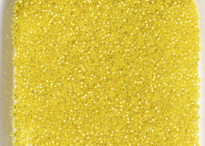Бисер Япония MIYUKI Seed Beads 15/0 100г 0006F жёлтый серебряная линия внутри — фото 4