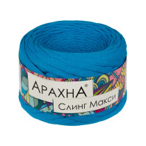 Пряжа ARACHNA " Sling Maxi" 100% хлопок 4 * 300 г ± 30 г 100 м №48 бирюзовый. Цена за упаковку 4 шт — фото 1