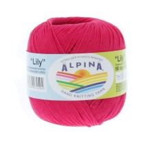 Пряжа ALPINA "LILY" 100% мерсеризованный хлопок 10 * 50г 175 м №105 розово-сиреневый. Цена за упаковку 10 шт — фото 2