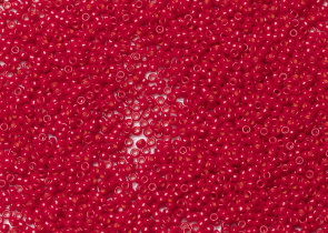 Бисер Япония MIYUKI Seed Beads 15/0 5г 1684 окрашенный яркий красный непрозрачный полуматовый — фото 1