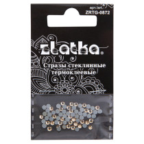 Страз клеевой " Zlatka" ZRTG- 0872 SS08 цветные 2. 4 мм стекло 72 шт в пакете с картонным еврослотом №16 желтый ( Light Colorado Topaz)  — фото 1