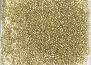 Бисер Япония MIYUKI Seed Beads 15/0 5г 1631 окрашенный шафран полуматовый серебряная линия внутри — фото 4