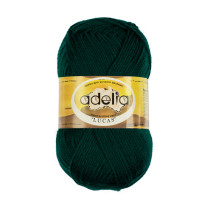 Пряжа ADELIA " LUCAS" 70% шерсть, 30% акрил 5 * 100 г 218 м №20 т. зеленый. Цена за упаковку 5 шт — фото 1