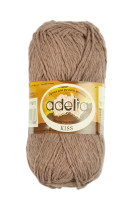 Пряжа ADELIA " KISS" 100% полиэстер 10 * 50г 145 м №11 коричневый. Цена за упаковку 10 шт — фото 1