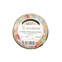 " Blumentag" CLF Флористическая лента 12 мм 27. 4 м 62 гр. зеленый — фото 3