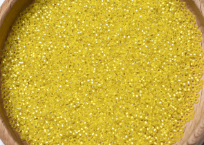 Бисер Япония MIYUKI Seed Beads 15/0 100г 0006F жёлтый серебряная линия внутри — фото 5