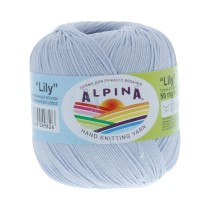 Пряжа ALPINA "LILY" 100% мерсеризованный хлопок 10 * 50г 175 м №747 св.голубой. Цена за упаковку 10 шт — фото 2