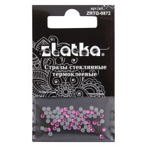 Страз клеевой " Zlatka" ZRTG- 0872 SS08 цветные 2. 4 мм стекло 72 шт в пакете с картонным еврослотом №25 фуксия ( Fuchsia)  — фото 1