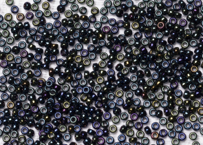 Бисер Япония MIYUKI Seed Beads 15/0 5г 0452 синий ирис металлизированный — фото 2