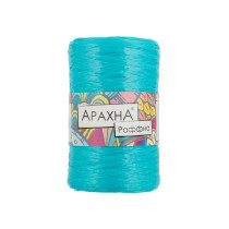 Пряжа ARACHNA " Raffia" 100% полипропилен 5 * 50г ± 10 г 200 м №24 сине- зеленый. Цена за упаковку 5 шт — фото 1