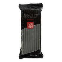 Пластилин скульптурный " Аква- колор" СКУЛЬПТАЛИН IZO- SP- 240 " Изостудия" 0. 240 кг №6 серый твердый — фото 1