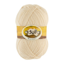 Пряжа ADELIA " RACHEL" 90% шерсть, 10% полиэстер 5 * 100 г 400 м №22 экрю. Цена за упаковку 5 шт — фото 1