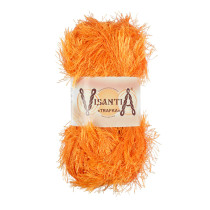 Пряжа VISANTIA " TRAFKA" 100% полиэстер 5 * 100 г 150 м №0103 яр. оранжевый. Цена за упаковку 5 шт — фото 1