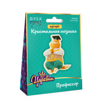 Кристальная ( алмазная) мозаика  " ФРЕЯ" TSR- 055 магнит " Профессор" 6. 5 х 9 см — фото 2